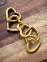 Metal 19" Heart Links