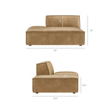 Rest Vegan Leather 4pc Sofa