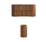 63” Curved Flutted Sideboard Buffett