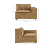 Rest Vegan Leather 4pc Sofa
