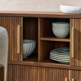 63” Curved Flutted Sideboard Buffett