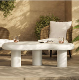 White Irregular Coffee Table