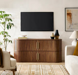 63” Curved Flutted Sideboard Buffett