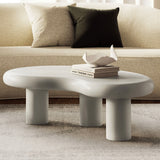 White Irregular Coffee Table