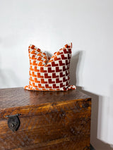 Terracotta Grid Pillow, primary