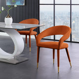 Fire Velvet Dining Chair