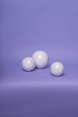 Marble Look Orbs White