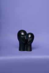 Roe & Julie Metal Head Sculpture