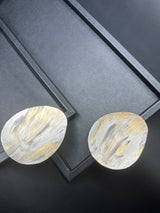 Black Leather Trays w/ Antique Grain (Set of 2)