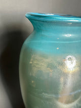 Flourishing Teal Vase - 16"H
