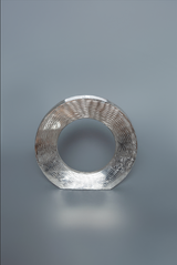 Mary Round Vase Silver 11"H