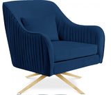 Pamela Velvet Swivel Accent Chair