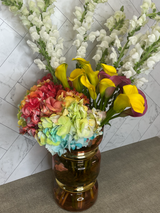 Coral Cutie Glass Vase