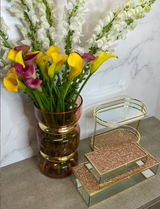 Coral Cutie Glass Vase