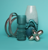 Fresno Metal 8" Geometric Orb, Silver