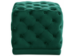 Delta Velvet Ottoman
