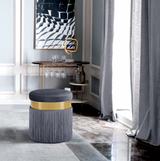 Yasmine Velvet Ottoman