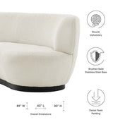 Form Boucle Sofa - 89"