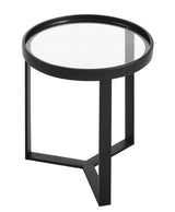 Revolve Glass Side Table - 17.5"