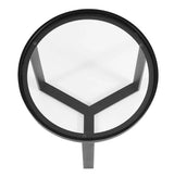 Revolve Glass Side Table - 17.5"