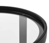 Revolve Glass Side Table - 17.5"