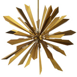 Starburst Brass Pendant Light Chandelier