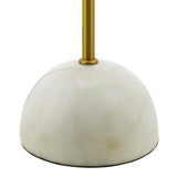 Bronze and White Marble Floor Lamp