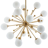 Constellation Glass and Brass Pendant Chandelier