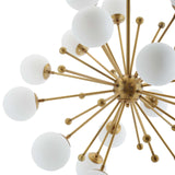 Constellation Glass and Brass Pendant Chandelier
