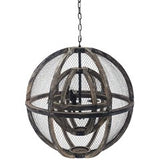 Oak Wood Pendant Light Chandelier