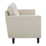 Tufted Fabric Sofa in Beige