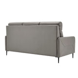 Leather Sofa in Gray