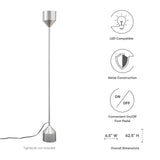 Standing Floor Lamp in Silver