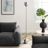 Standing Floor Lamp in Silver