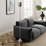 Standing Floor Lamp in Silver