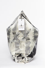 Outer Space Onyx and Silver Metallic Pillow