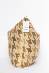 24K Gold and Beige Pillow