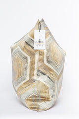 Perfectly Paired Gray and Beige Metallic