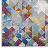 Triangle Mosaic 5x8 Area Rug in Multicolored