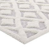 Morsel Abstract Diamond 5x8 Shag Area Rug
