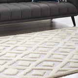 Morsel Abstract Diamond 5x8 Shag Area Rug