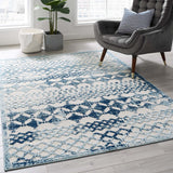 Abstract Diamond Moroccan Trellis Indoor/Outdoor Area Rug