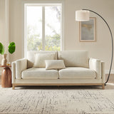 Roscoe 81 inch Fabric Sofa in Ivory by Modway