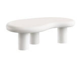 White Irregular Coffee Table