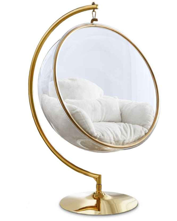 Acrylic Globe Accent Chair