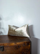 Sage and Champagne Reversible Lumbar, champagne side