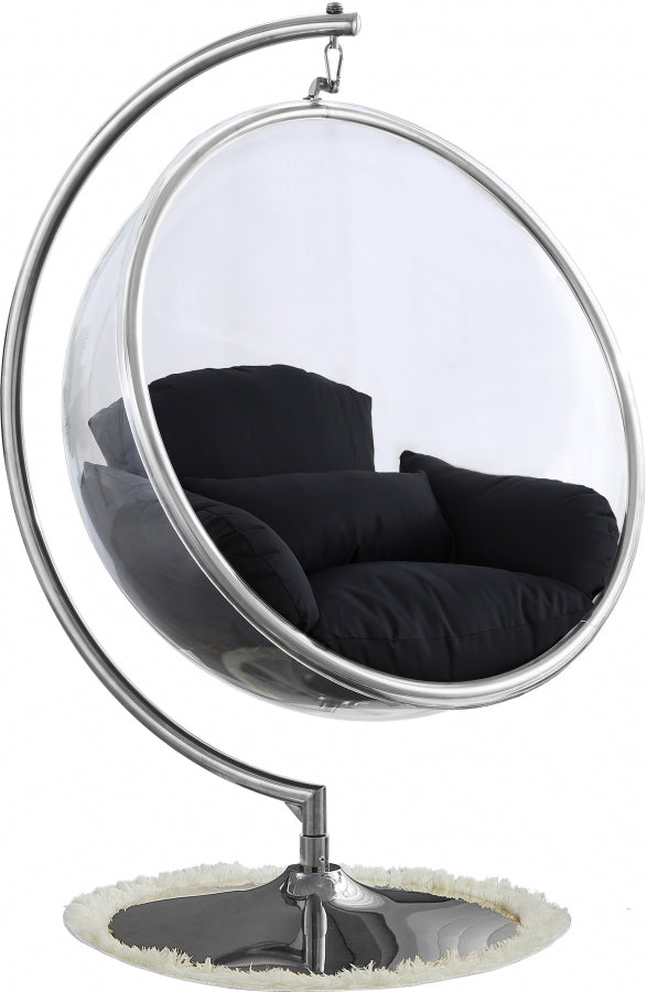 Lunar Acrylic Swing Bubble Accent Chair