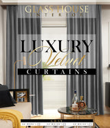 Glasshouse Signature Luxury Velvet Curtain Panel (Grey)