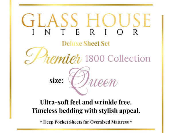 1800 Series Sheet Sets Assorted Soft Colors (Queen)
