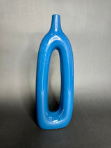 "Cut It Out" Blue Vase